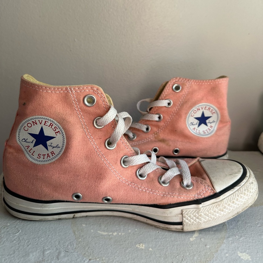 Pink Converse All Stars high top trainers #ConverseAllStar
